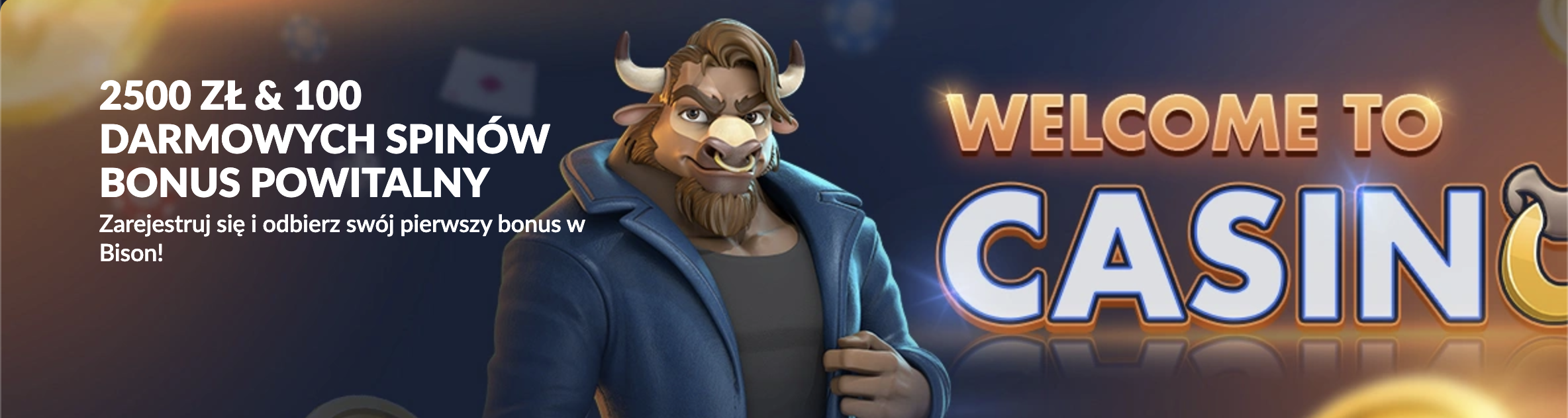 bonus powitalny w bison kasyno